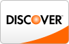Discover card logo with orange orb and curved orange element.