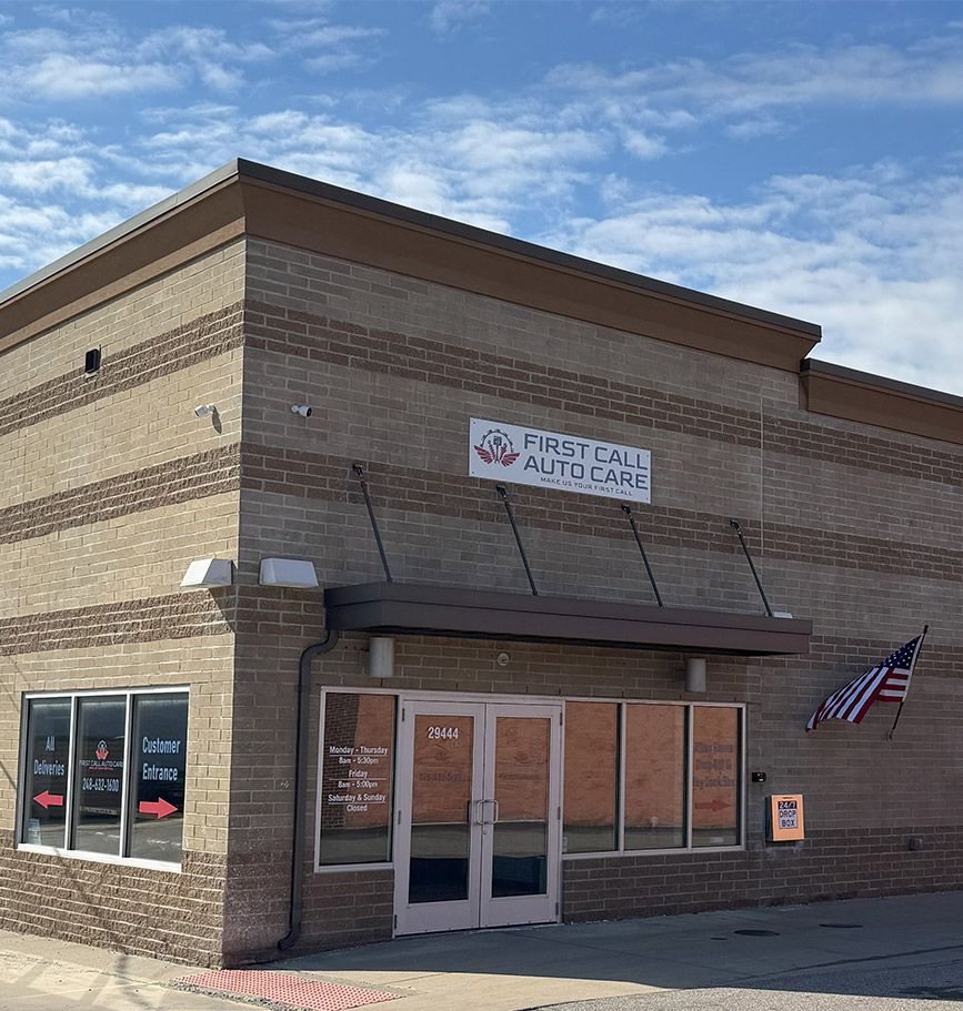 Brick building with